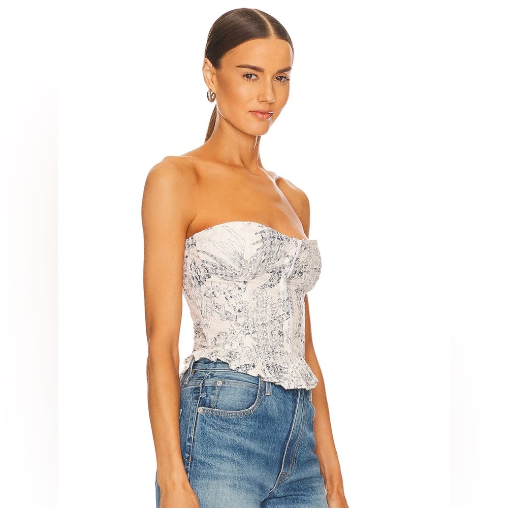 Valeria Corset Top in Yaffe print size small.
